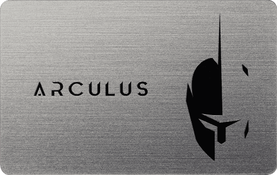 An image of a silver Arculus card